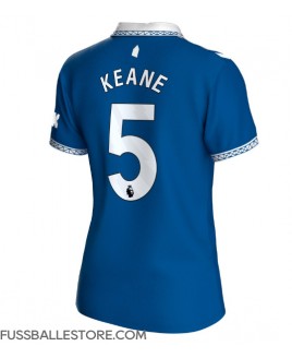 Günstige Everton Michael Keane #5 Heimtrikot Damen 2023-24 Kurzarm